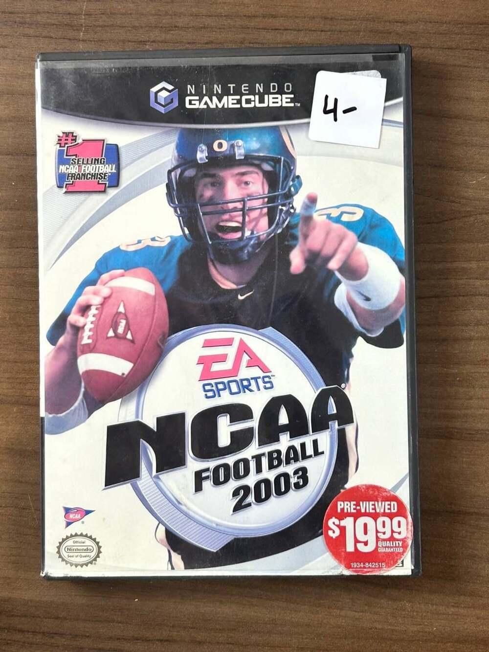NCAA Football 2003 Nintendo GameCube EA Sports 2002 Disc Case Manual NTSC-U/C